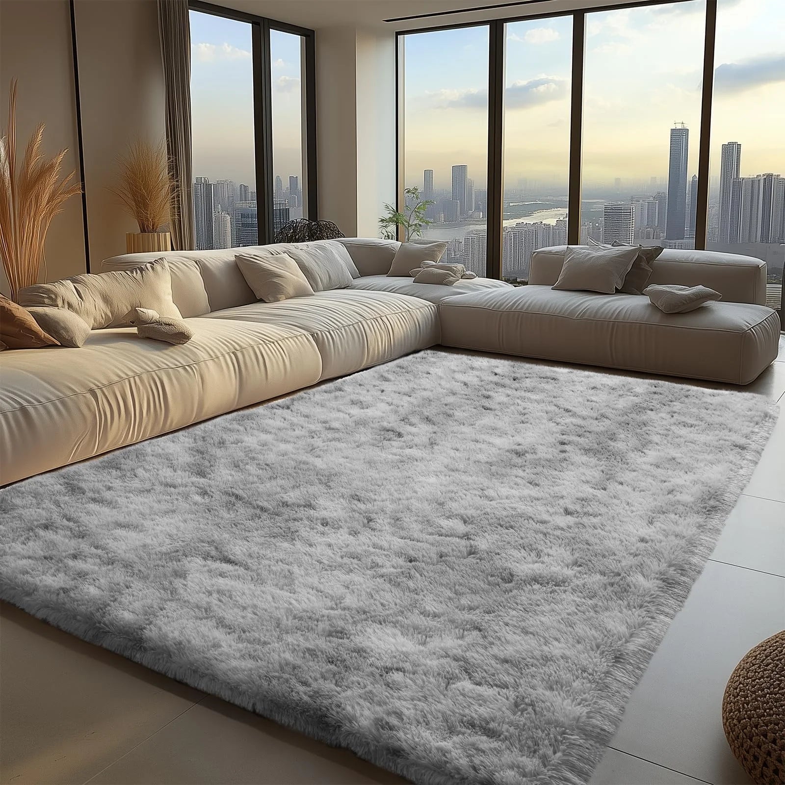 Minimalist Style Living Room Carpet, Fluffy And Slip-Resistant Children's Room Mat, Bathroom Carpet, Home Decoration